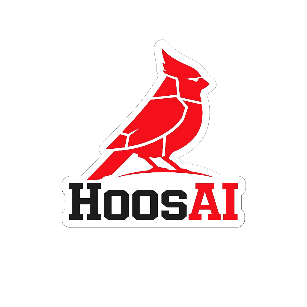 HoosAI Cardinal Logo